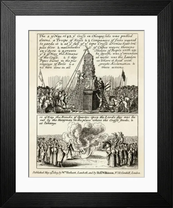 Framed Print : Events / Uk / Puritan Satire Framed Print : Events / Uk / Puritan Satire