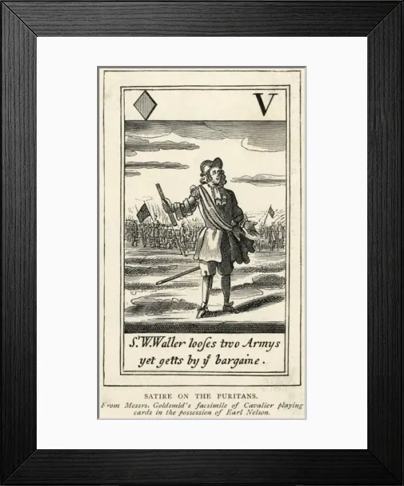 Framed Print : Satire on Puritan Milit Framed Print : Satire on Puritan Milit