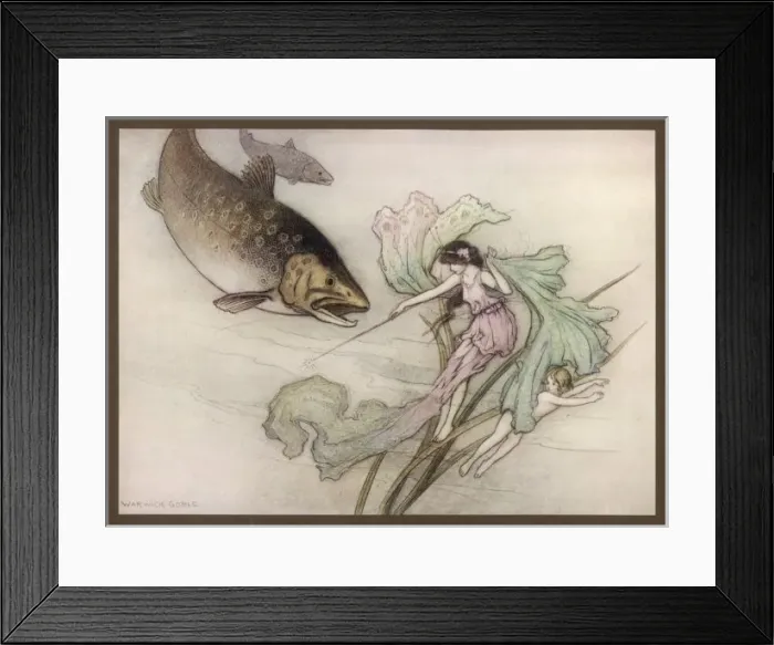 Framed Print : Water Babies / Tom / Trout Framed Print : Water Babies / Tom / Trout