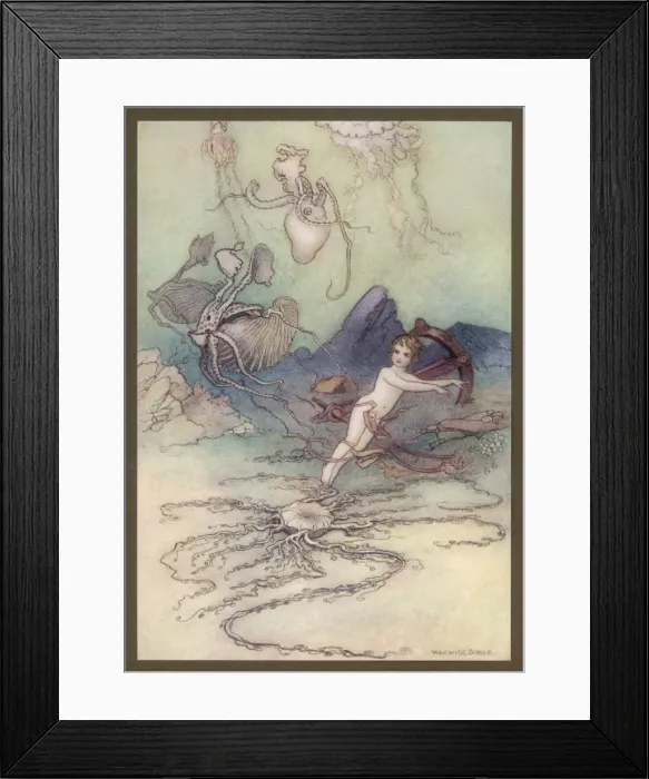Framed Print : Water Babies / Sealife / Tom Framed Print : Water Babies / Sealife / Tom