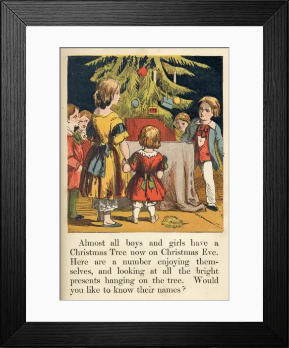 Framed Print : Xmas Tree in Action 1867 Framed Print : Xmas Tree in Action 1867