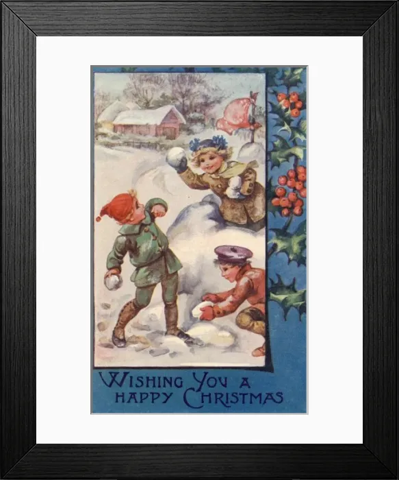 Framed Print : Snowball Fight Framed Print : Snowball Fight