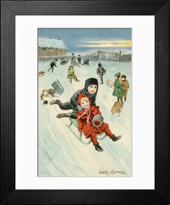 Framed Print : Sliding in a Street Framed Print : Sliding in a Street