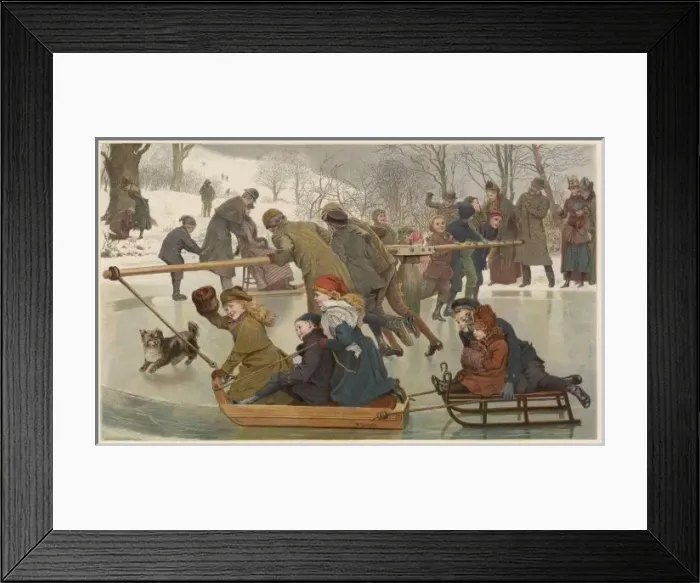 Framed Print : Merry Go Round on Ice Framed Print : Merry Go Round on Ice