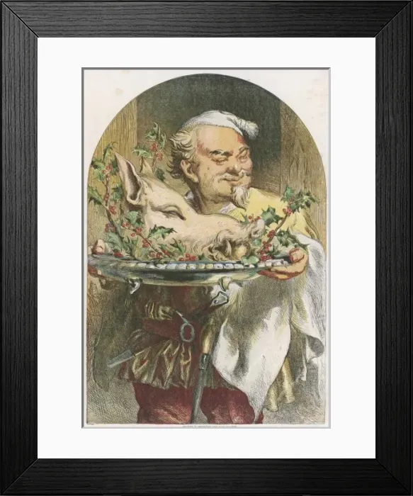 Framed Print : Chef & Boars Head Framed Print : Chef & Boars Head