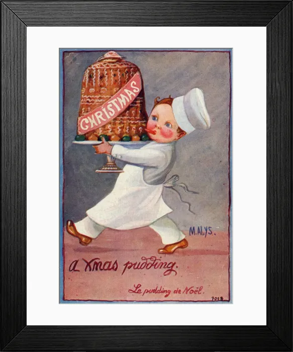 Framed Print : Chef with Pudding Framed Print : Chef with Pudding