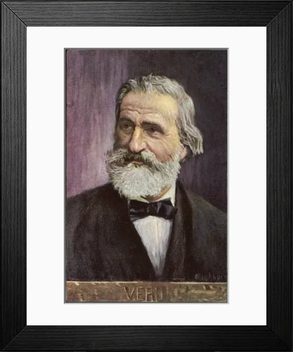 Framed Print : Giuseppe Verdi / Eichhorn Framed Print : Giuseppe Verdi / Eichhorn