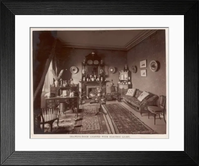 Framed Print : Victorian Living Room Framed Print : Victorian Living Room