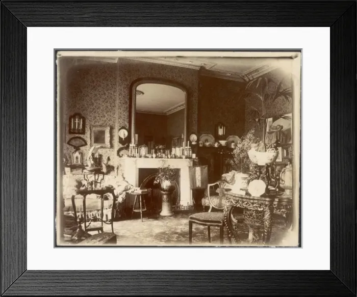 Framed Print : Victorian Living Room Framed Print : Victorian Living Room