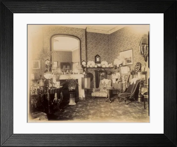 Framed Print : Victorian Living Room Framed Print : Victorian Living Room