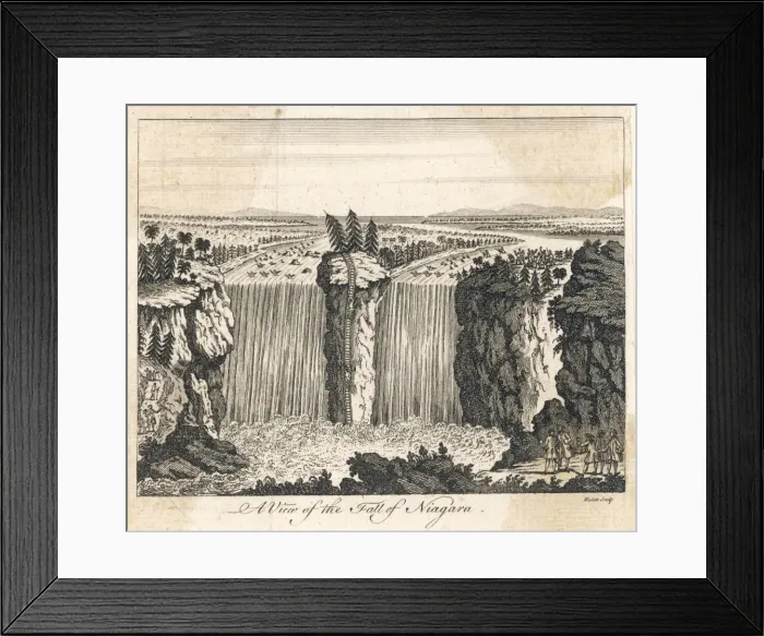 Framed Print : Niagara Falls / 1733 Framed Print : Niagara Falls / 1733