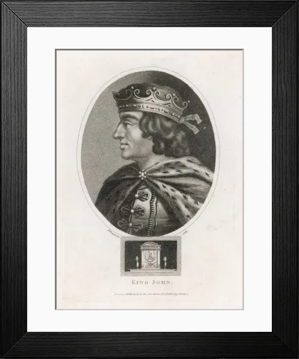 Framed Print : KING JOHN 1199 - 1216 Framed Print : KING JOHN 1199 - 1216