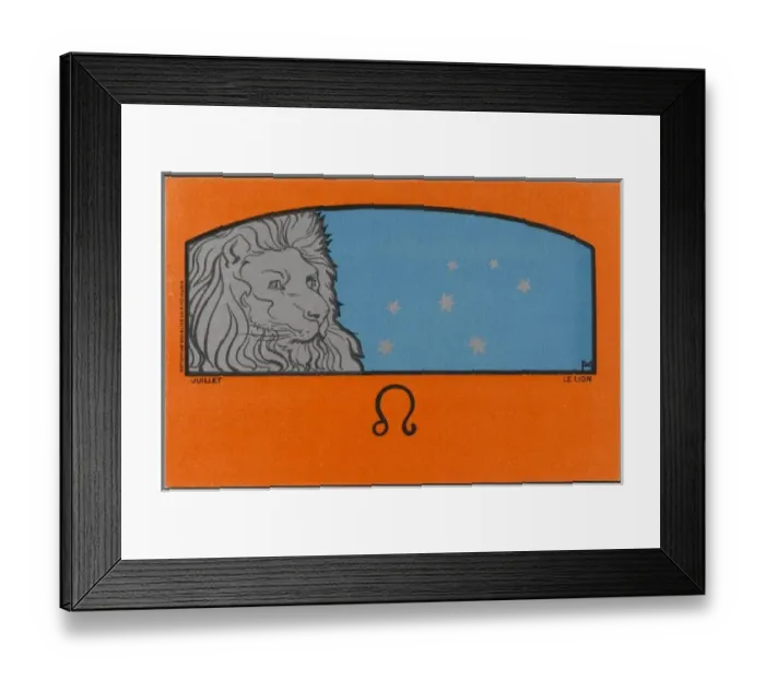 Framed Print : Meunier Zodiac Leo Framed Print : Meunier Zodiac Leo