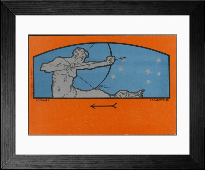Framed Print : Meunier Zodiac Sagittari Framed Print : Meunier Zodiac Sagittari