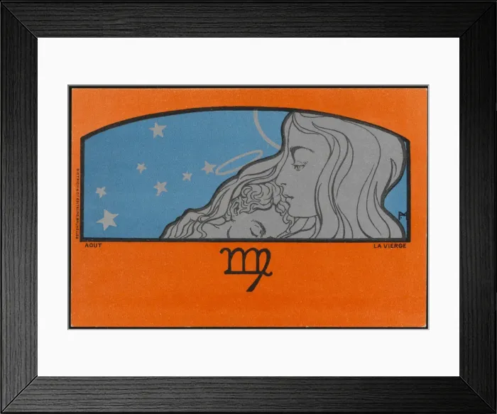 Framed Print : Meunier Zodiac Virgo Framed Print : Meunier Zodiac Virgo
