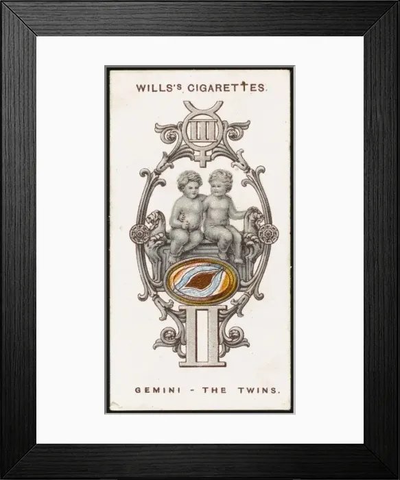 Framed Print : Zodiac Charms Gemini Framed Print : Zodiac Charms Gemini