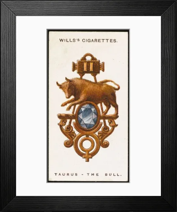 Framed Print : Zodiac Charms Taurus Framed Print : Zodiac Charms Taurus