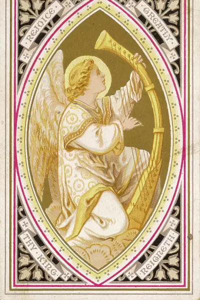 Angel Playing Harp