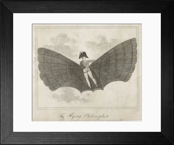 Framed Print : The Flying Man Framed Print : The Flying Man