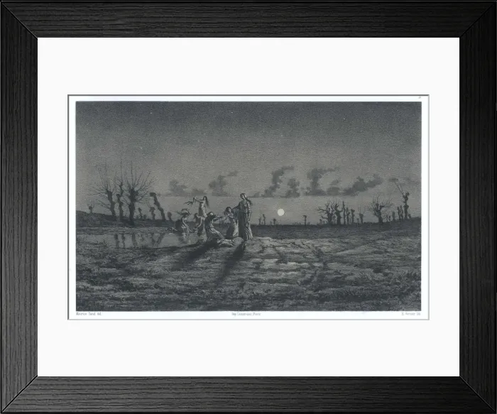 Framed Print : Lavandieres De LA Nuit Framed Print : Lavandieres De LA Nuit