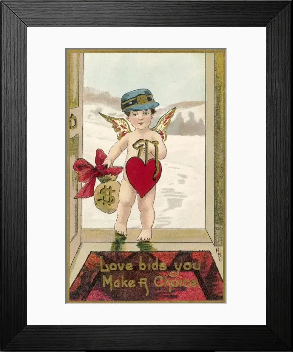 Framed Print : Valentine Card Framed Print : Valentine Card