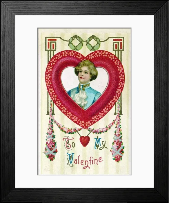 Framed Print : Valentine Card Framed Print : Valentine Card