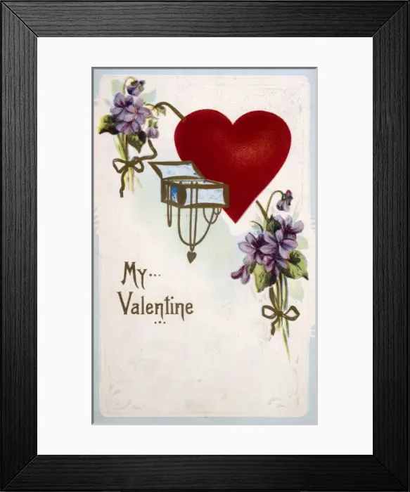 Framed Print : Valentine Card Framed Print : Valentine Card