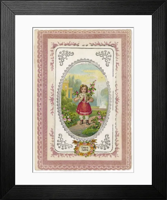 Framed Print : Valentine Card Framed Print : Valentine Card
