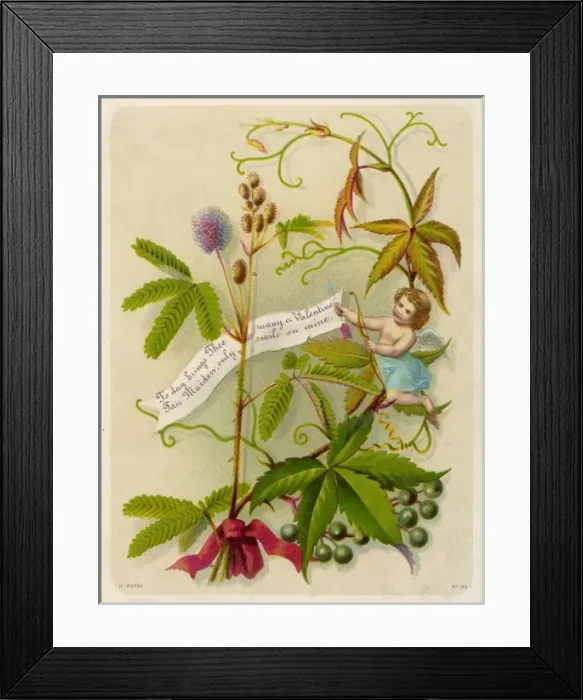 Framed Print : Valentine Card Framed Print : Valentine Card