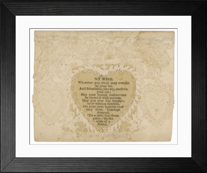 Framed Print : Valentine Card Framed Print : Valentine Card