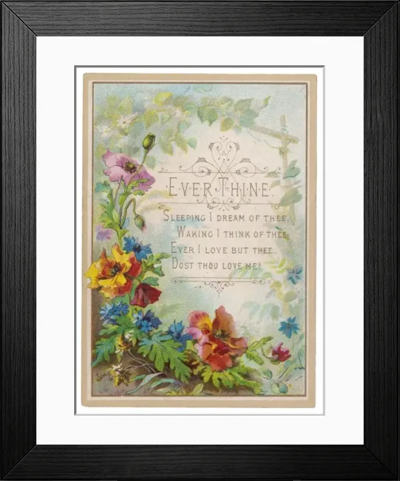 Framed Print : Valentine Card Framed Print : Valentine Card