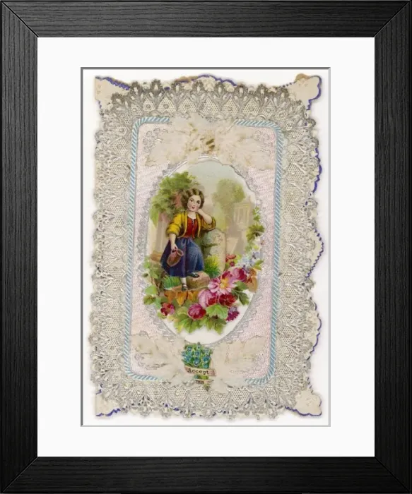Framed Print : Valentine Card Framed Print : Valentine Card