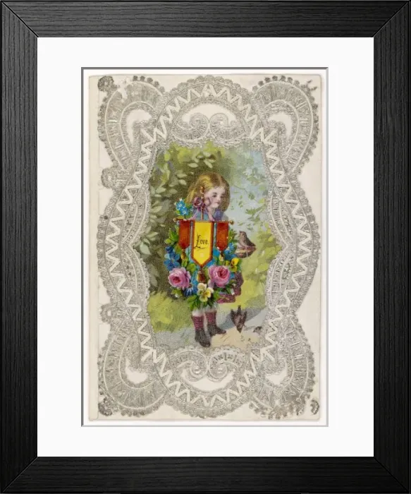 Framed Print : Valentine Card Framed Print : Valentine Card