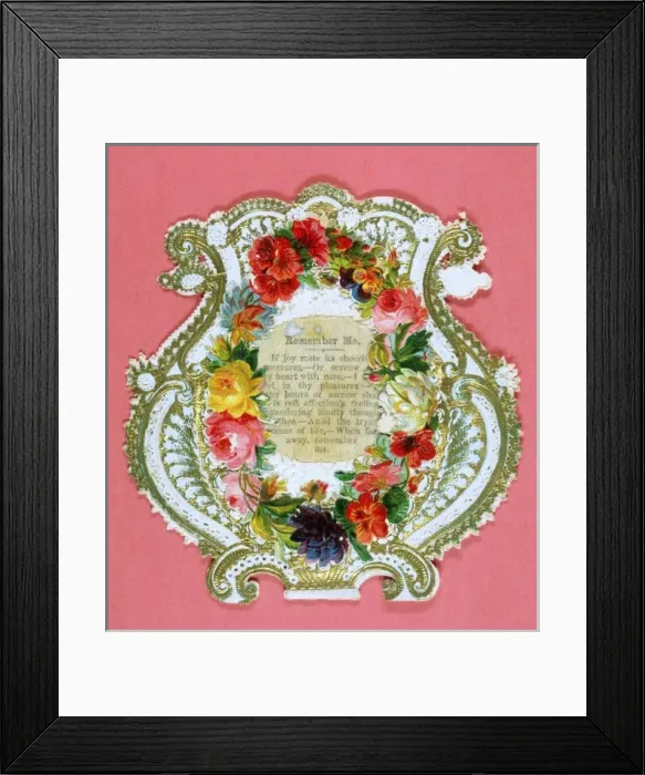 Framed Print : Valentine Card Framed Print : Valentine Card