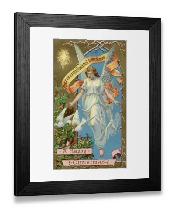Framed Print : Angel with Doves