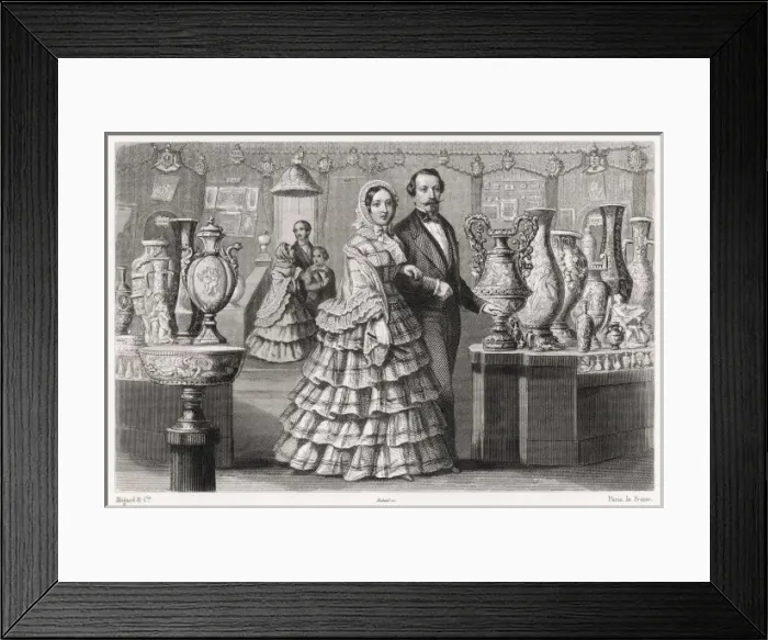 Framed Print : Vic with Napoleon III Framed Print : Vic with Napoleon III