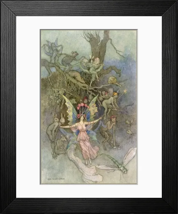Framed Print : Folklore / Fairies / Goble Framed Print : Folklore / Fairies / Goble