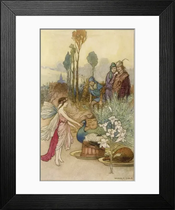 Framed Print : Folklore / Fairies / Goble Framed Print : Folklore / Fairies / Goble