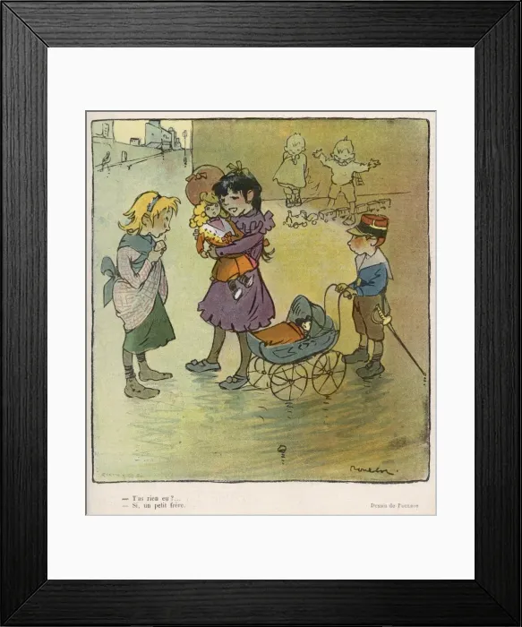 Framed Print : A Little Brother Framed Print : A Little Brother