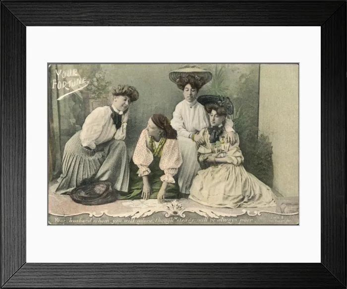 Framed Print : Ladies & Fortune Teller Framed Print : Ladies & Fortune Teller