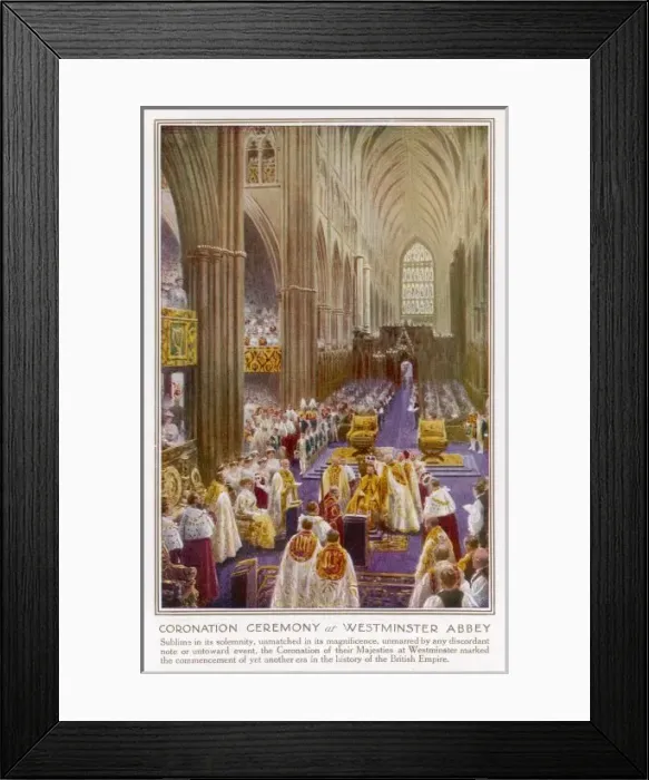 Framed Print : George V Coronation Framed Print : George V Coronation