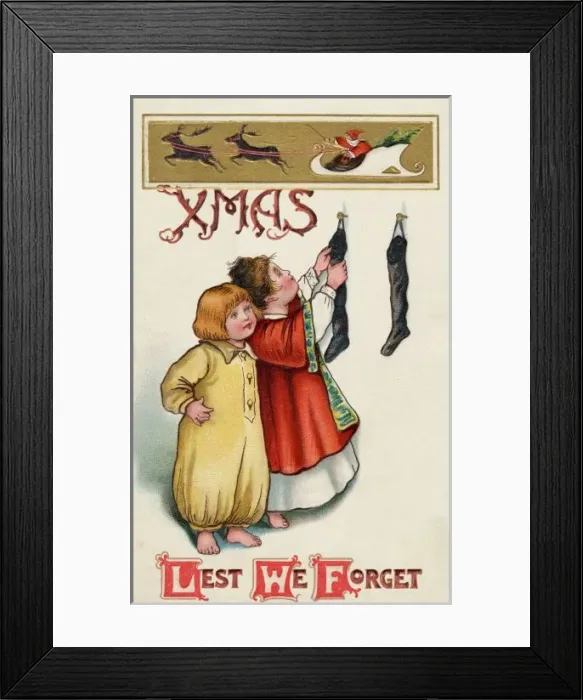 Framed Print : Hanging Stockings Framed Print : Hanging Stockings