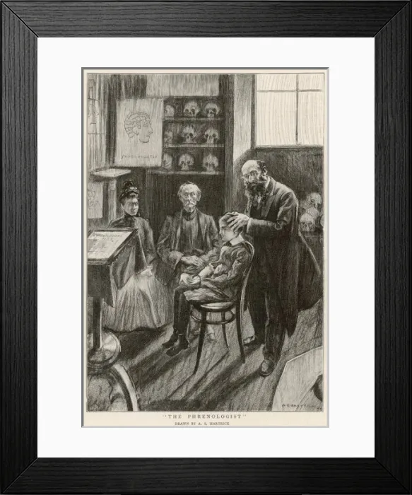 Framed Print : Phrenology Session Framed Print : Phrenology Session