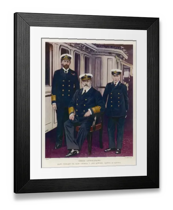Framed Print : Edward Vii / Son / Grandson Framed Print : Edward Vii / Son / Grandson