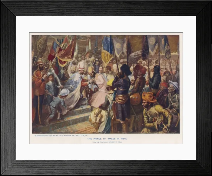 Framed Print : Edward Vii / India 1876 Framed Print : Edward Vii / India 1876