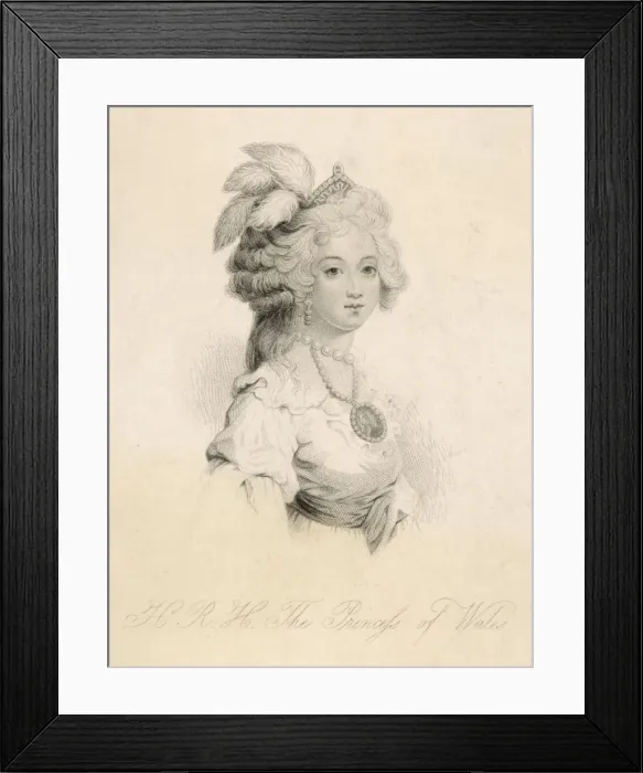 Framed Print : Caroline Brunswick / 1839 Framed Print : Caroline Brunswick / 1839