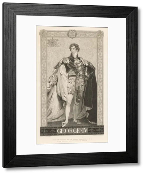 Framed Print : King George Iv / Williams Framed Print : King George Iv / Williams