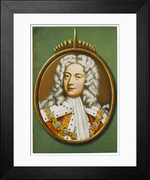 Framed Print : George Ii / Miniature Framed Print : George Ii / Miniature
