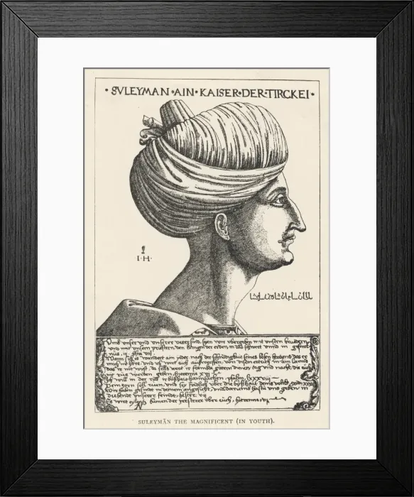 Framed Print : Suleiman the Magnificent Framed Print : Suleiman the Magnificent