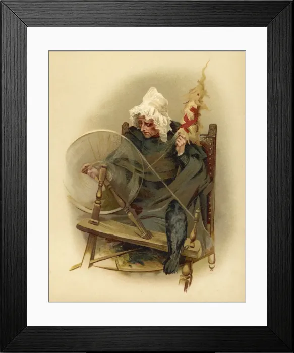 Framed Print : Witch and Crow Framed Print : Witch and Crow
